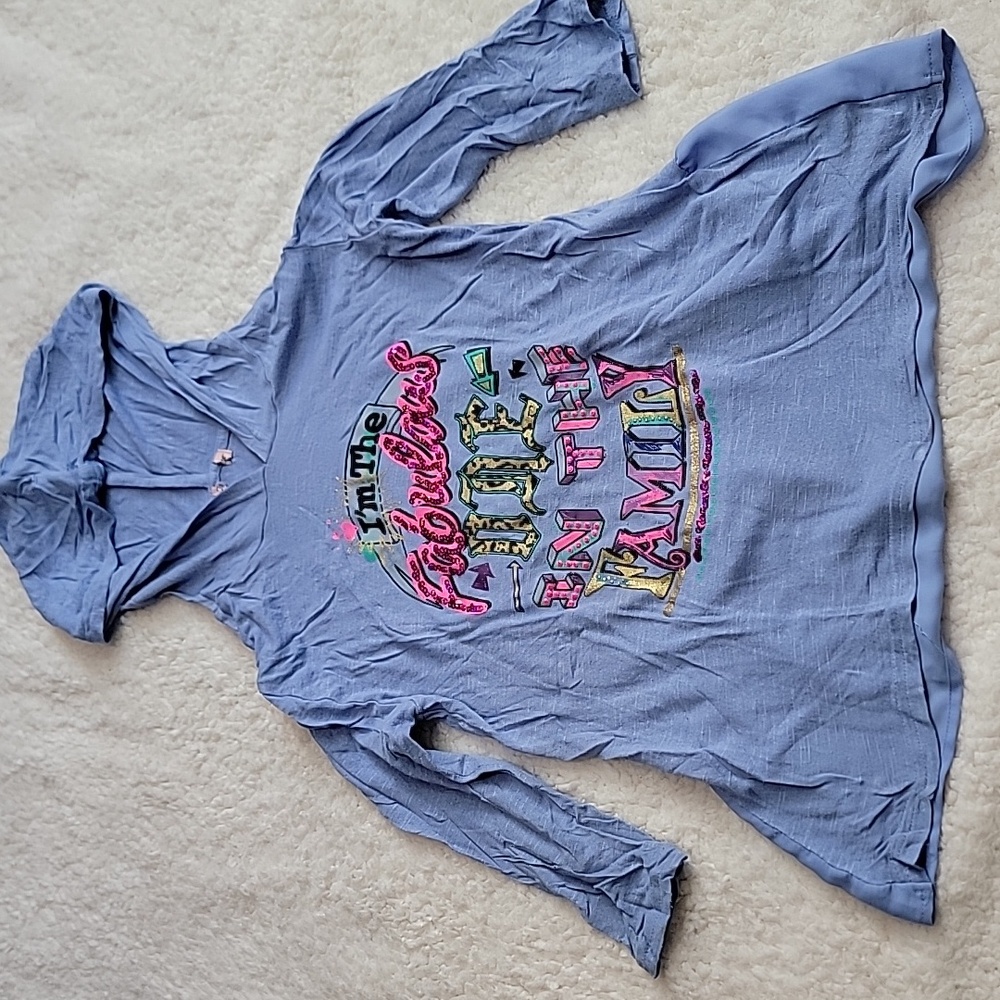 Juicy Couture S 6 Blue Hooded Top